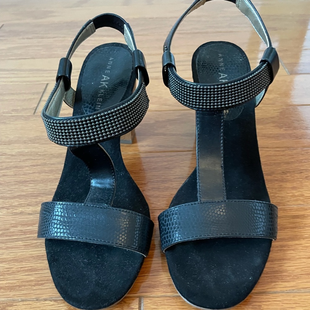 Anne Klein Black Heel Sandal